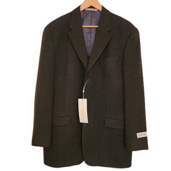 Emanuel Ungaro Wool Three Button Tweed Sport Coat /Jacket - 40R -NEW - Picture 1 of 12